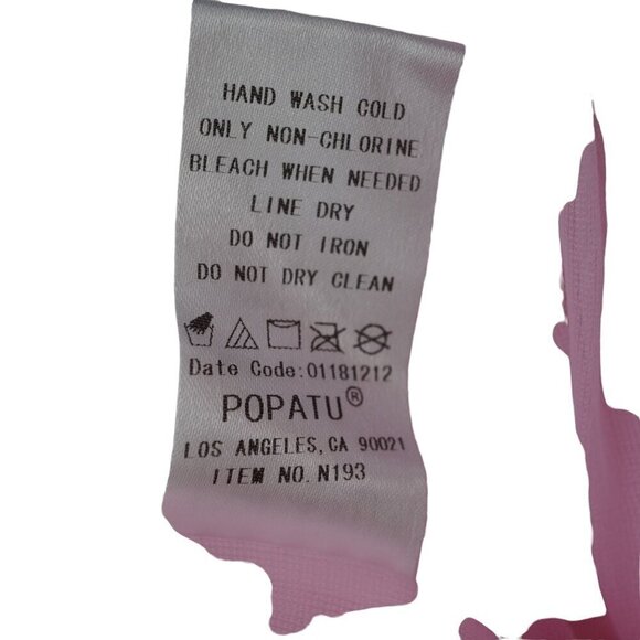 NWOT Popatu Infant Girls 12M Pink Floral‎ Tulle Dress With White Bow - Picture 7 of 8